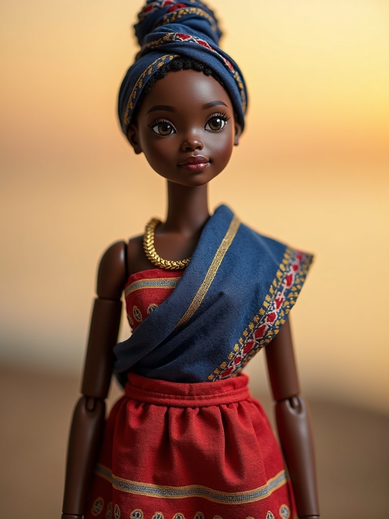 Grace Onyango — handmade heritage doll, AI concept image
