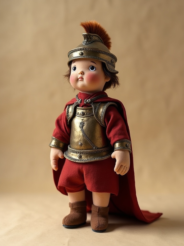 Hannibal Barca — handmade heritage doll, AI concept image