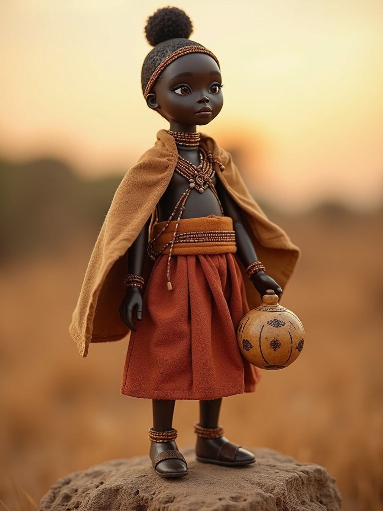 Syokimau — handmade heritage doll, AI concept image