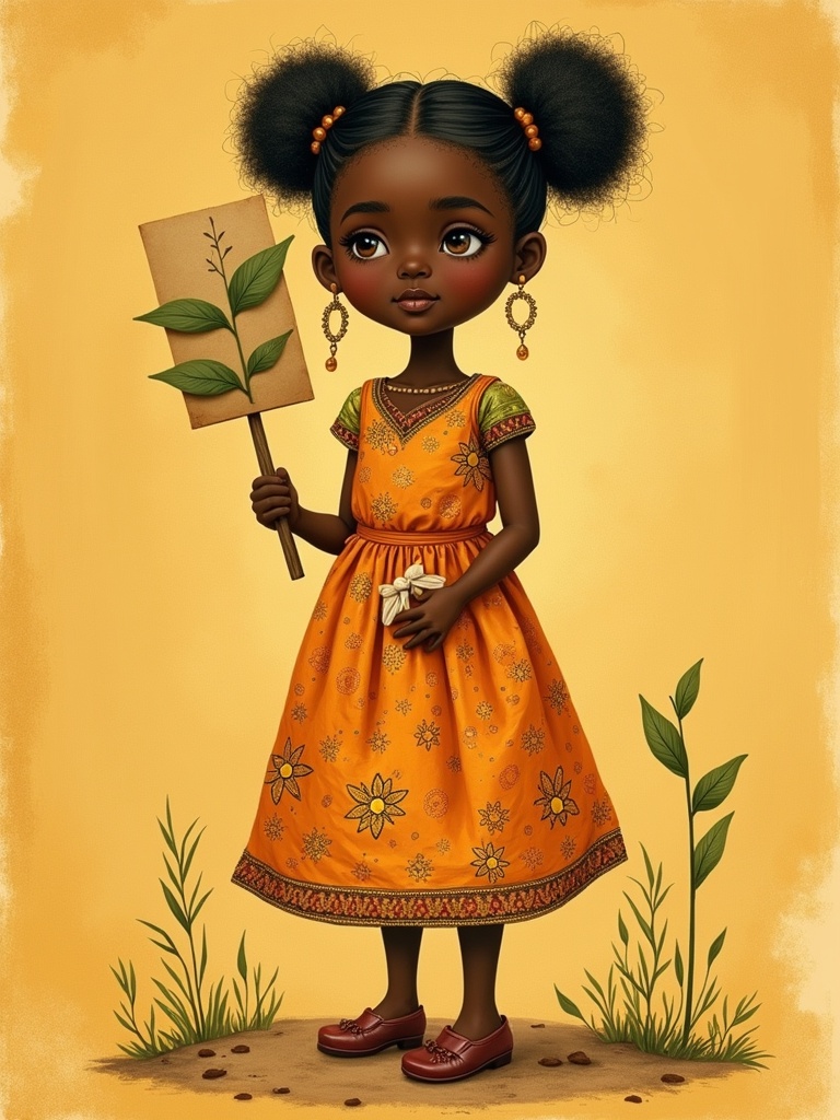 Ein Mädchen in Kampala