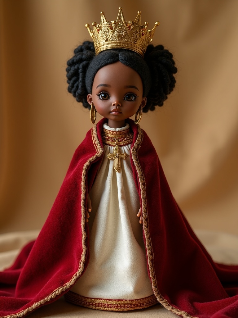 Zewditu — handmade heritage doll, AI concept image